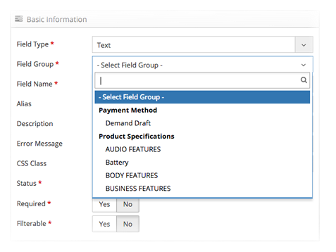 Product Filter