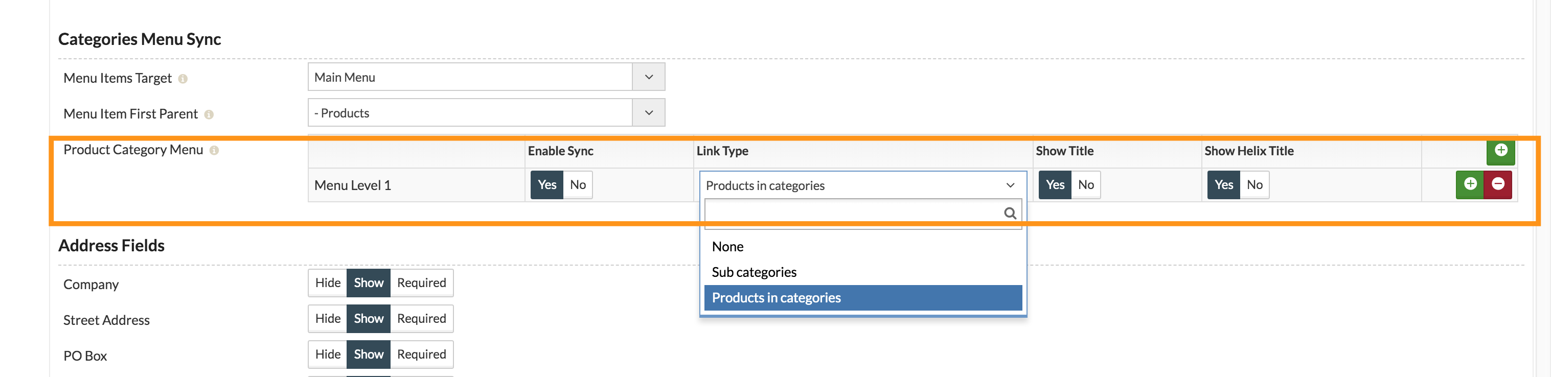 Product Category