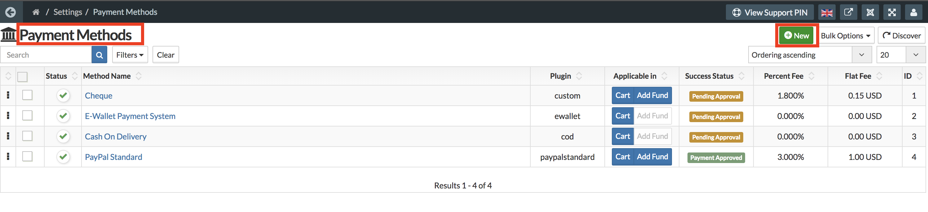 Creating Payment Method