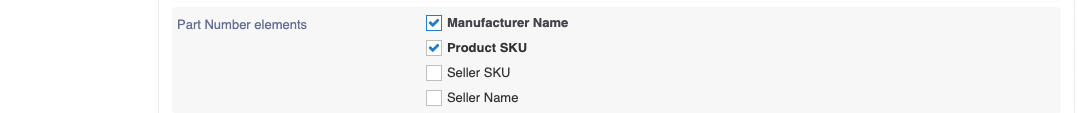 Part Number Elements